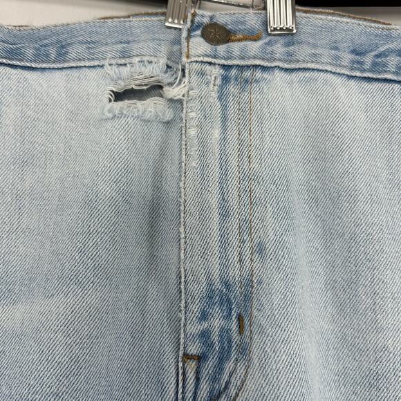 Saddlebred Big & Tall Classic Fit Jeans Mens 50 x 30 Distressed Lt Wash Cowboy - Picture 7 of 9